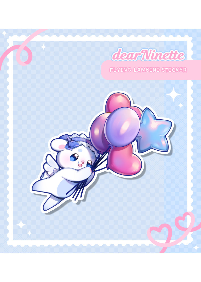Flying Lambini Sticker - dearNinette