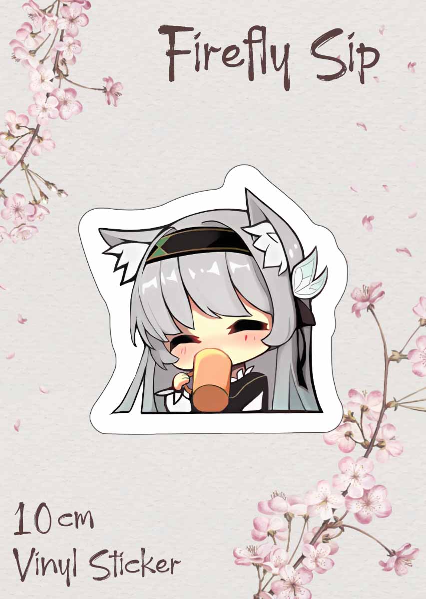 Firefly Sip Sticker - Kana Yukino