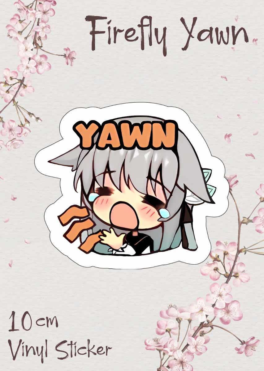 Firefly Yawn Sticker - Kana Yukino