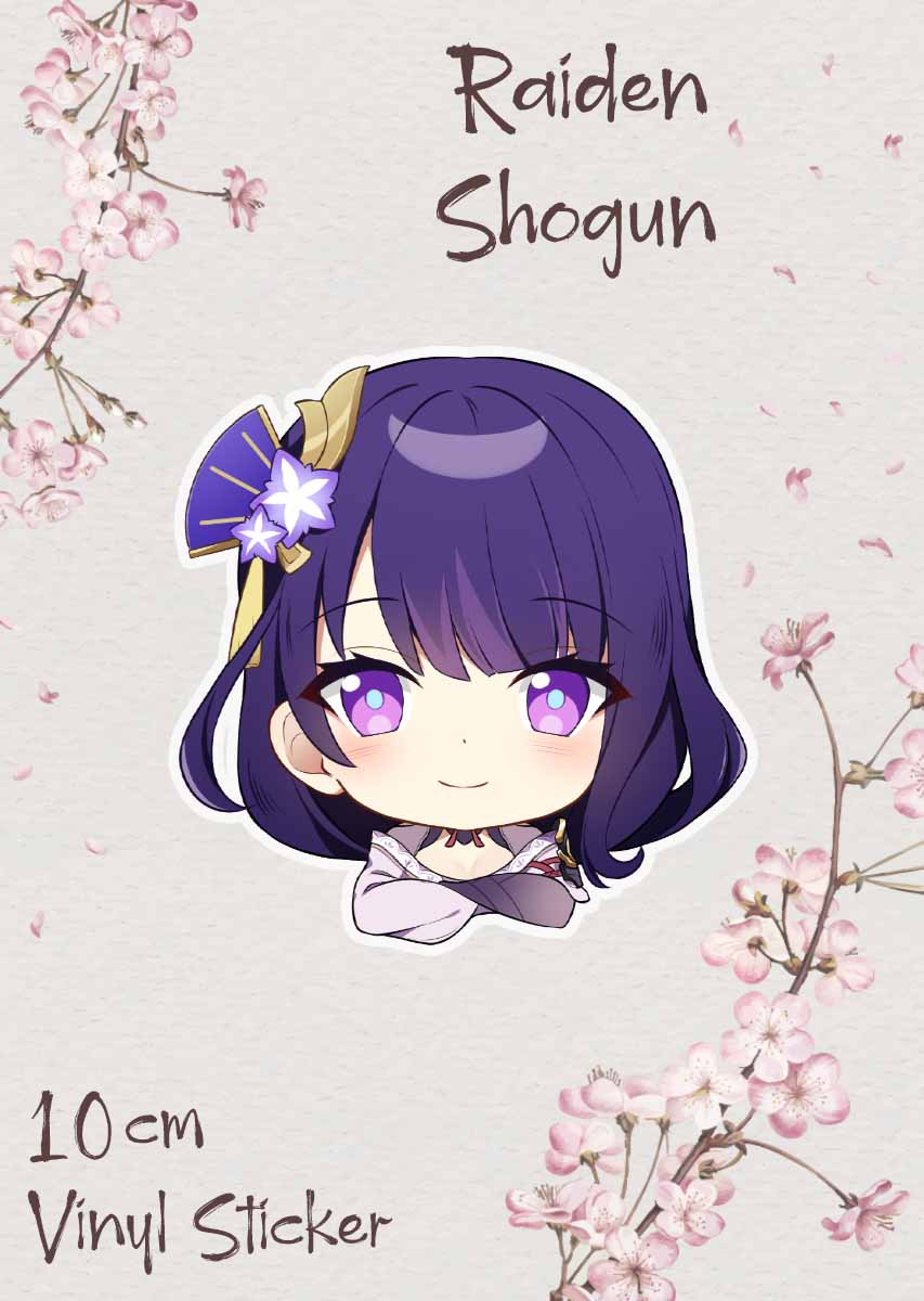 Raiden Shogun Sticker - Kaxukin