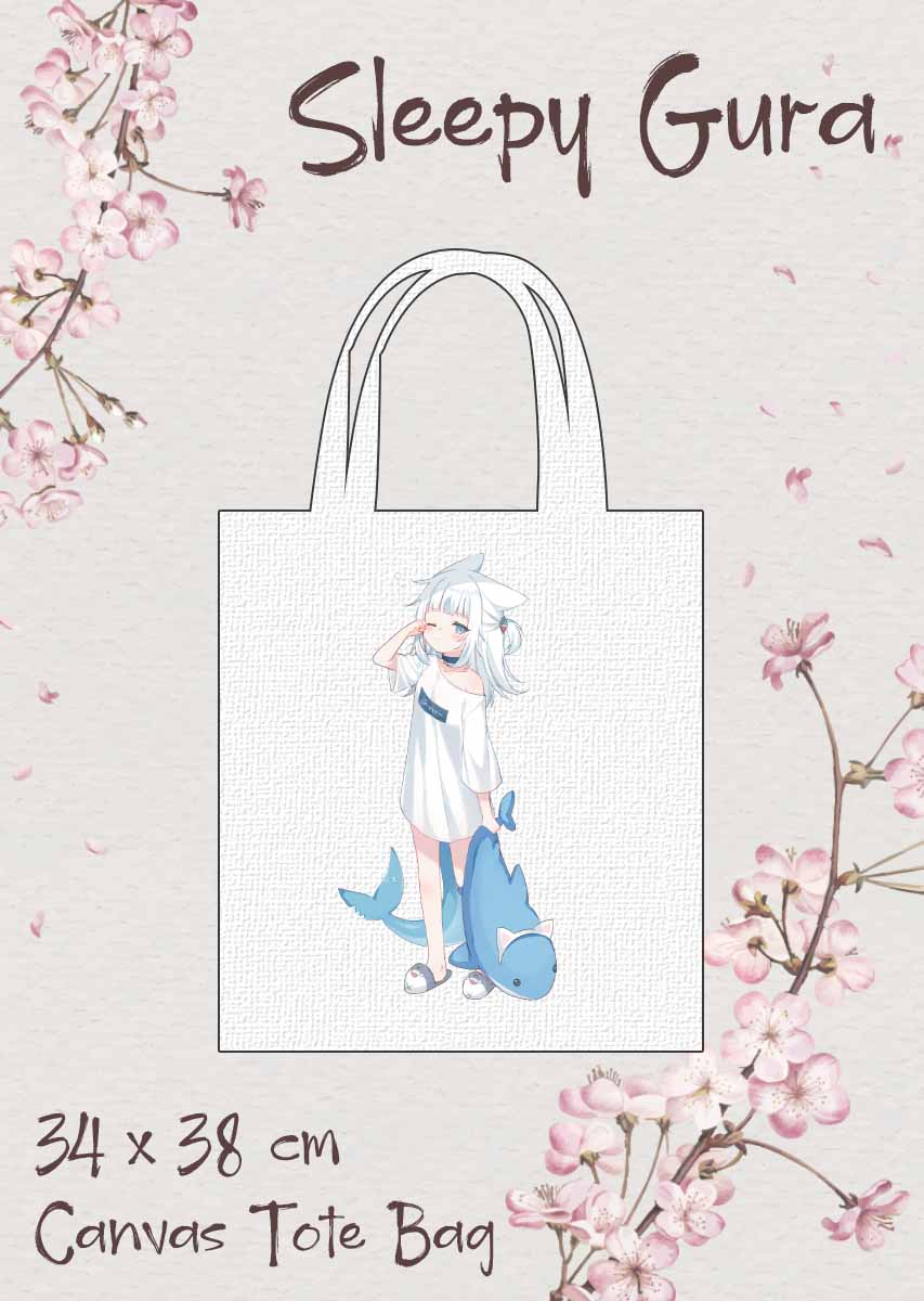 Sleepy Gura Tote Bag - shouu