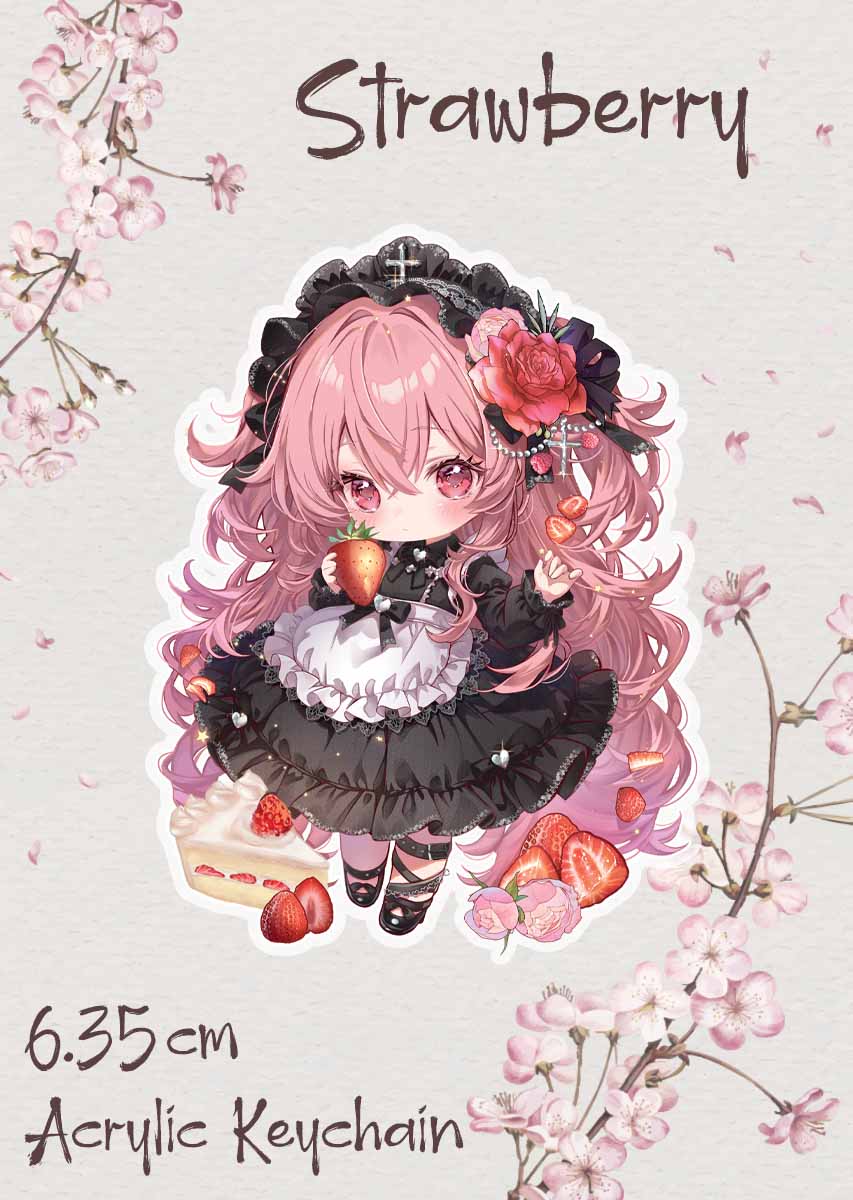 Strawberry Keychain - Miyu