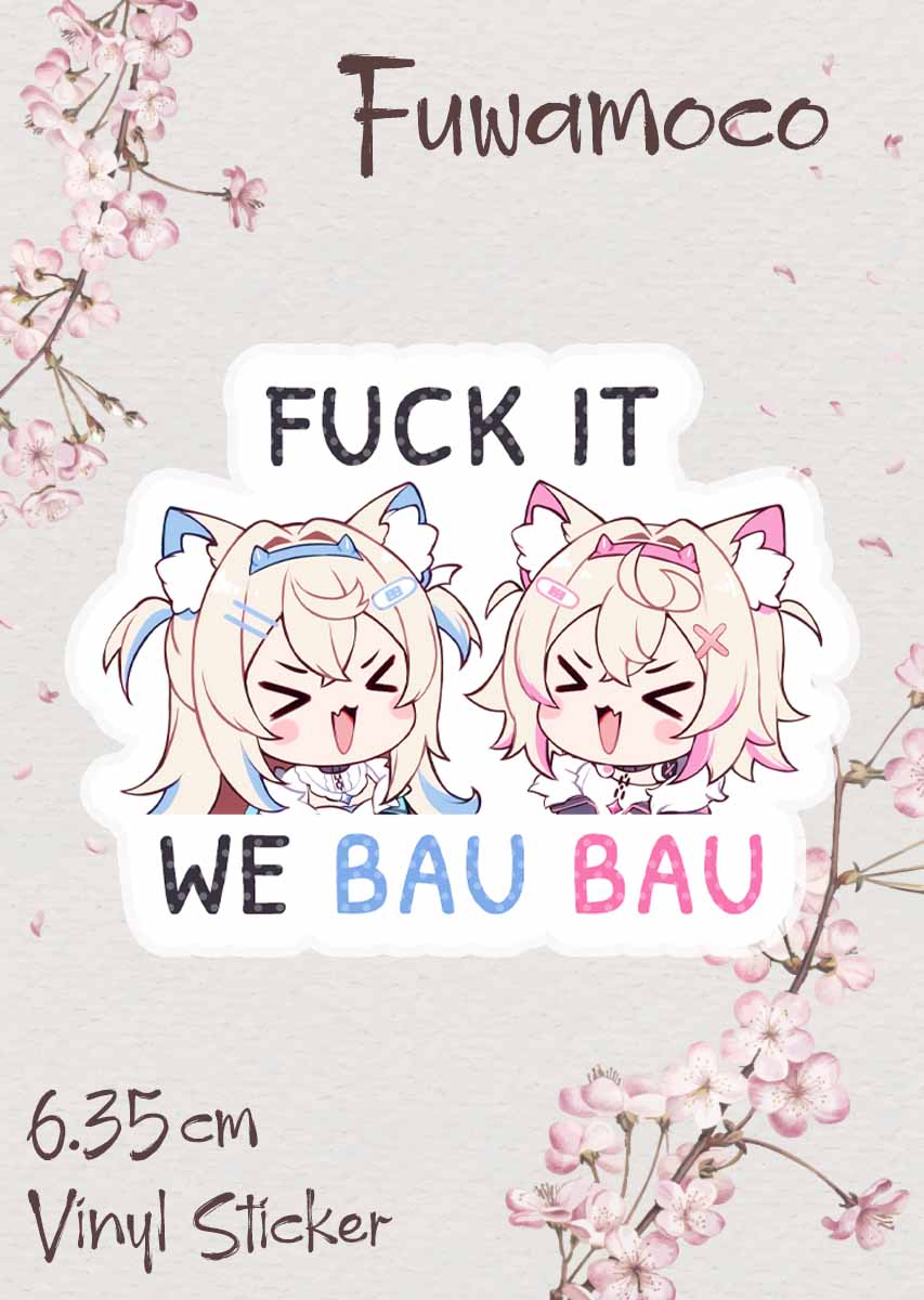 F It We Bau Bau Sticker - beescuit