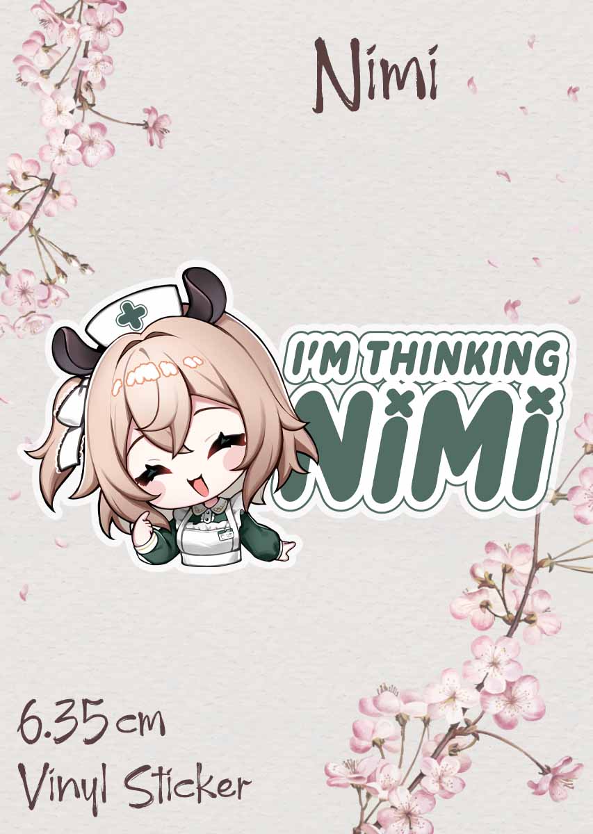 I'm thinking Nimi Sticker - beescuit