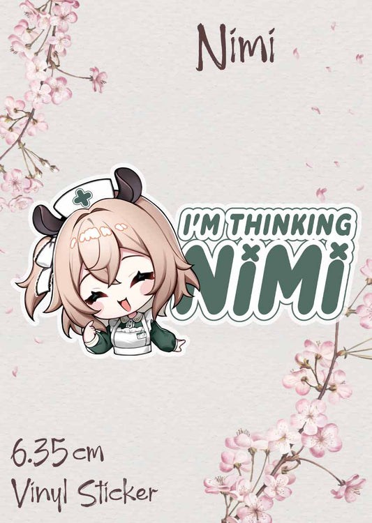 I'm thinking Nimi Sticker - beescuit