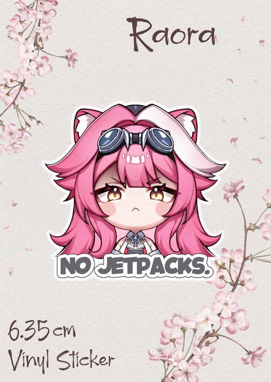 No Jetpacks Sticker - beescuit