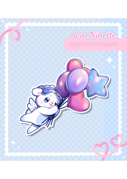 Flying Lambini Sticker - dearNinette [PRE-ORDER]