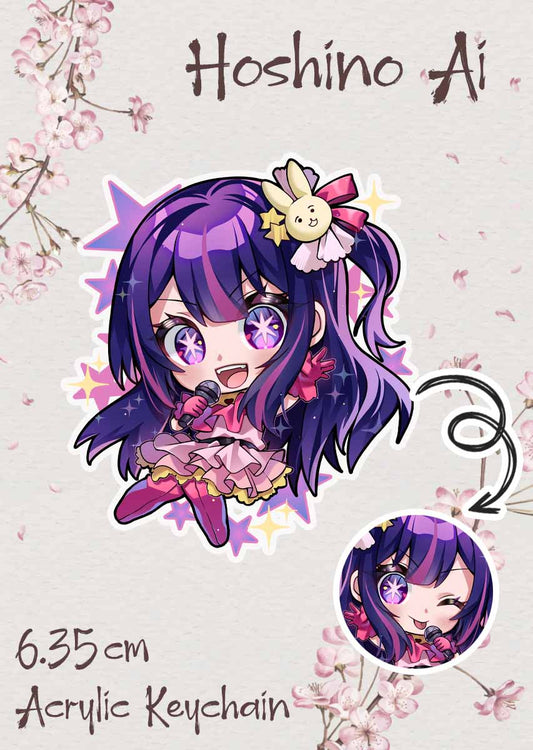 Hoshino Ai Keychain - Kira Yukishiro