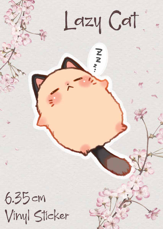 Lazy Cat Sticker - Miyu