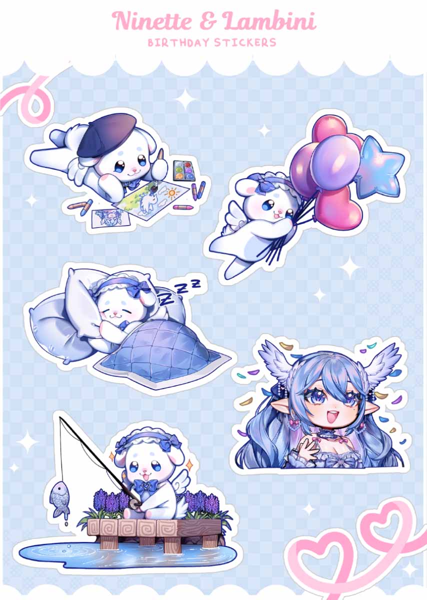 Birthday Sticker Sheet - dearNinette [PRE-ORDER]